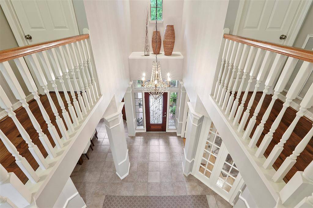 A view from the top of the stairs. Don't miss the large walk in room (not shown in photos) for storage off the of the second floor hall!