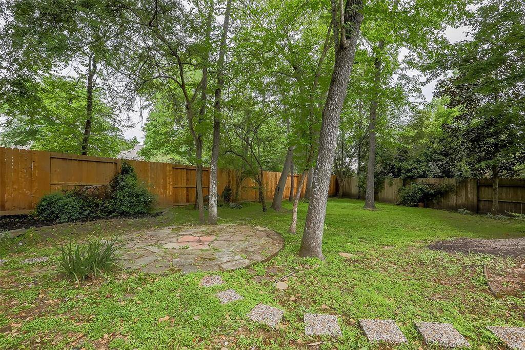 A view of the side yard - plenty of room to play!