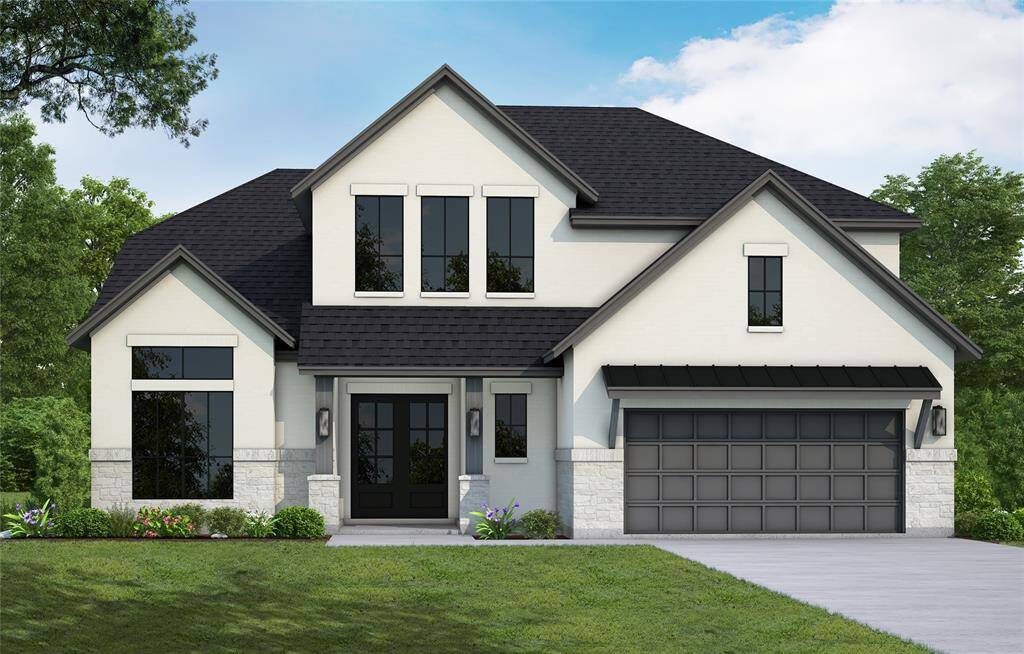 Westin Homes NEW Construction (Asher X, Elevation B) CURRENTLY BEING BUILT. Two story. 5 bedrooms. 4.5 baths. Elegant double front door entry, Family room, informal dining room and study. Spacious island kitchen open to family room. Primary suite with large double walk-in closets and secondary bedroom on first floor. Three additional bedrooms, spacious game room and media room on second floor. Attached 3-car tandem garage.