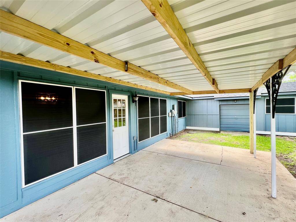 Covered patio