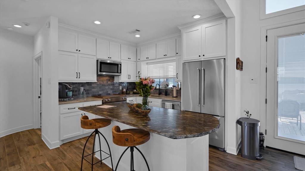 The kitchen area is not only highly functional, it is aesthetically beautiful.