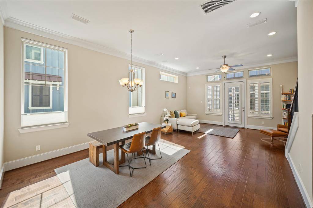 Large, Open Dining and Living Space