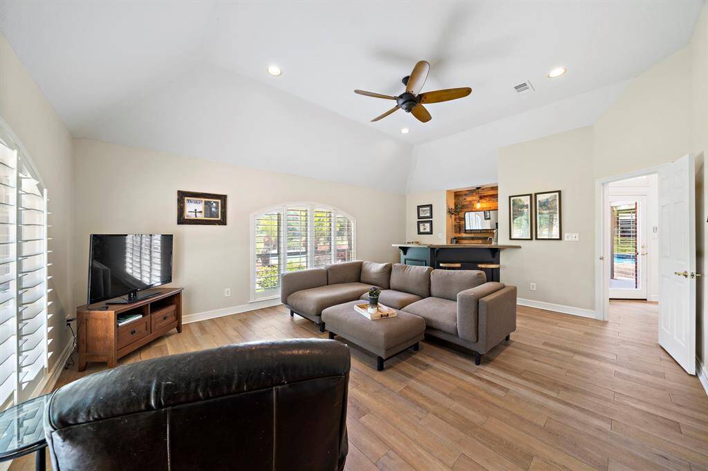 A generously sized game room at the rear of the home ensures space for endless fun and relaxation.