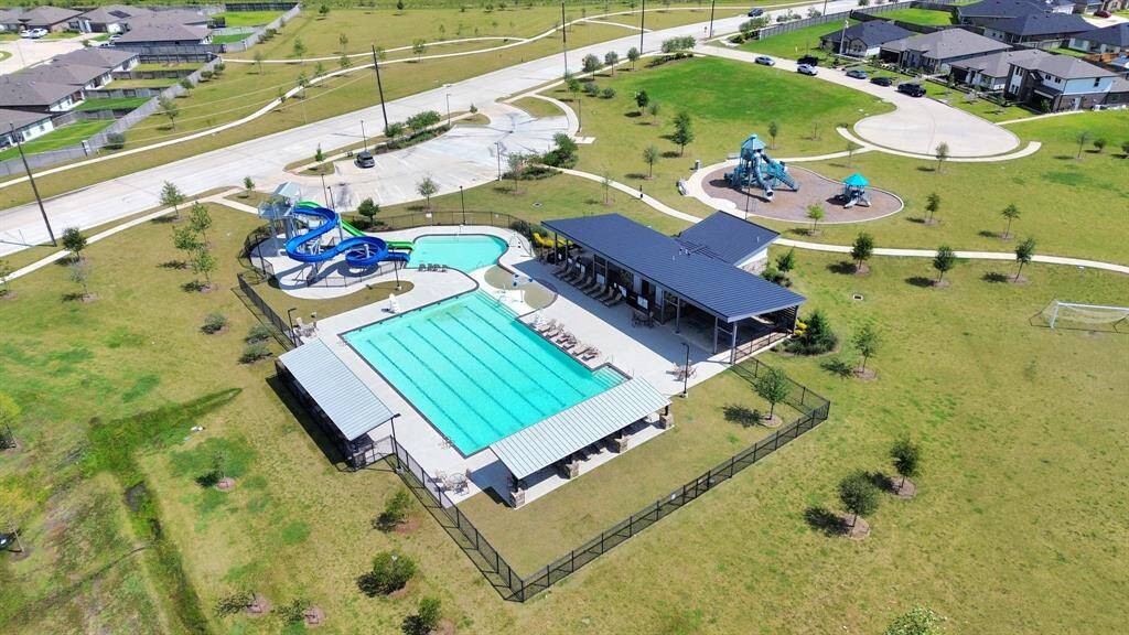 Caldwell Ranch pool and park.