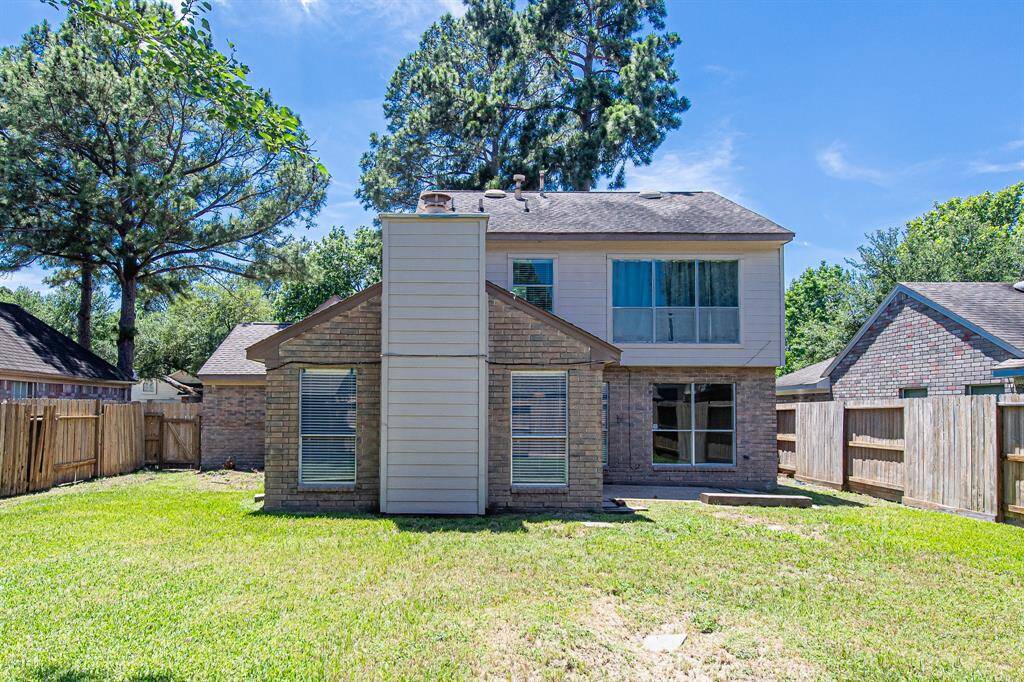 Large back yard