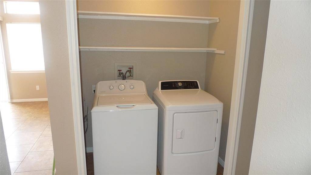 Utility room inside the home.