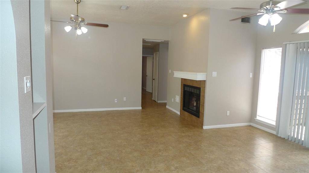 View from entrance Into dining room and Living Room