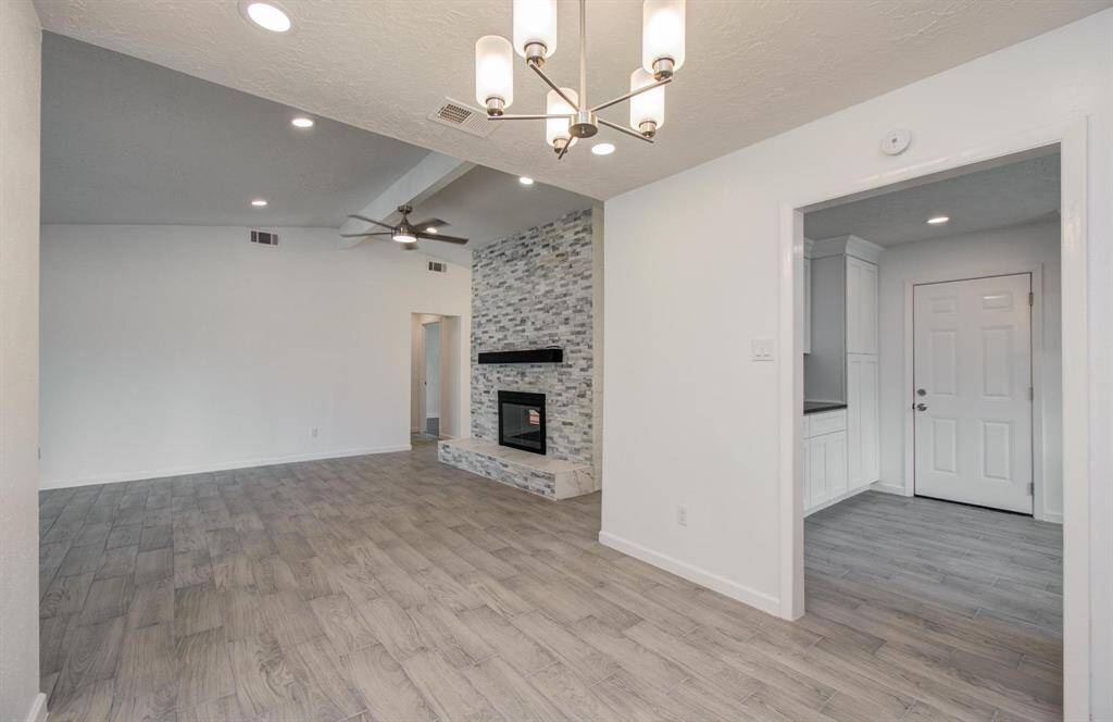 Dining room is conveniently located next to the kitchen and living room