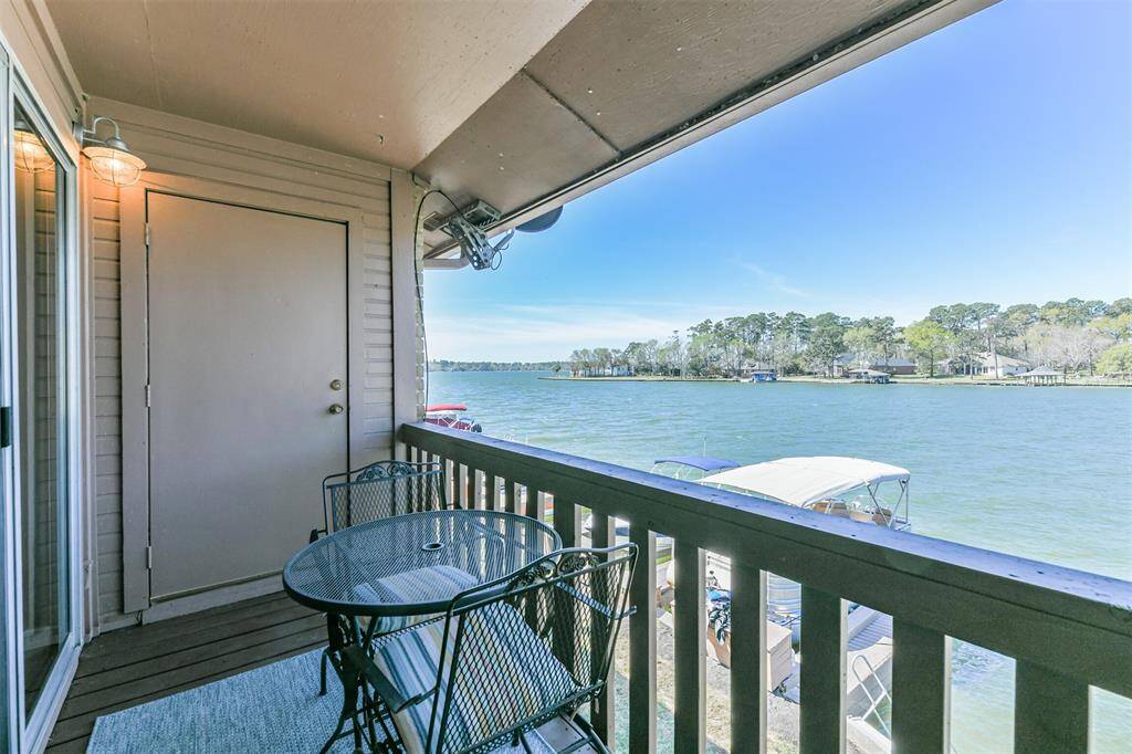 Another view of the back balcony and Storage Locker