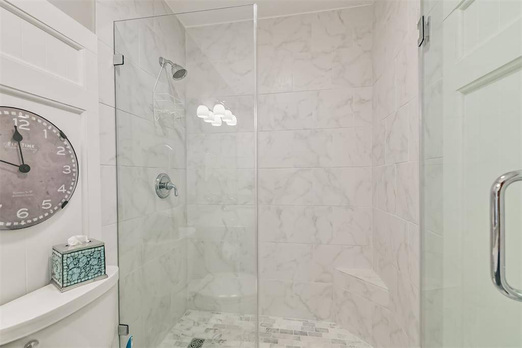 Bathroom 1 with walk-in shower.