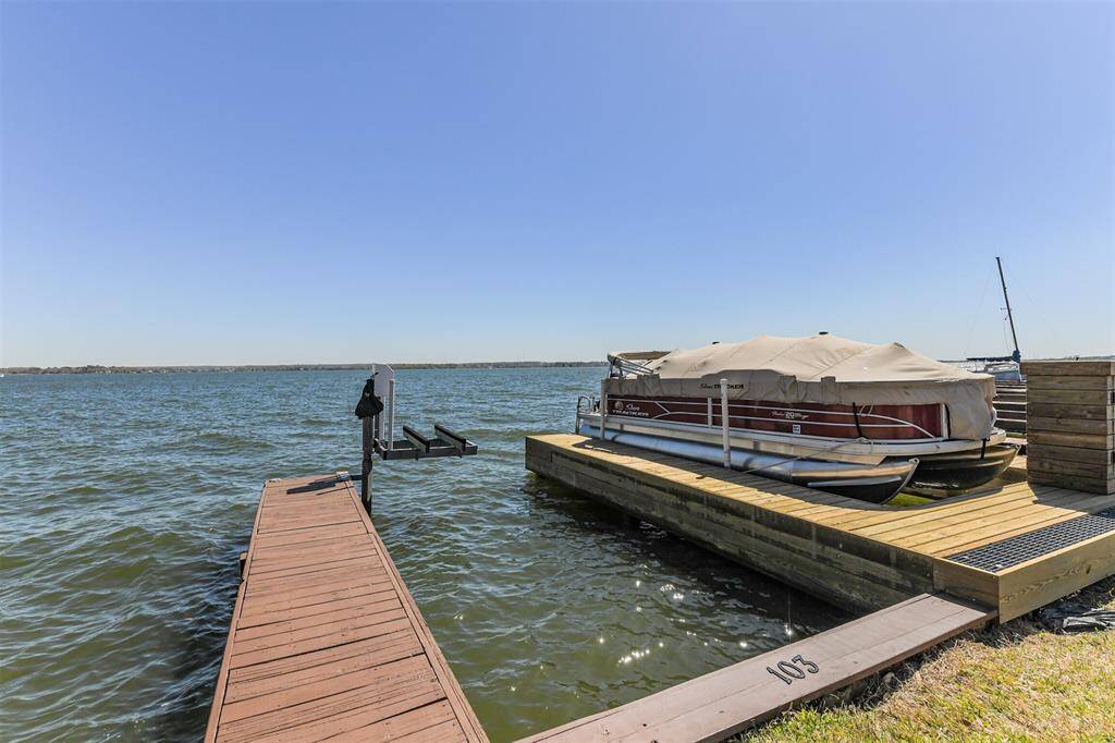 #103 Boat slip with motorized Jet Ski lift. Located right in front of the park area! Makes a wonderful picnic spot for a day of water fun!