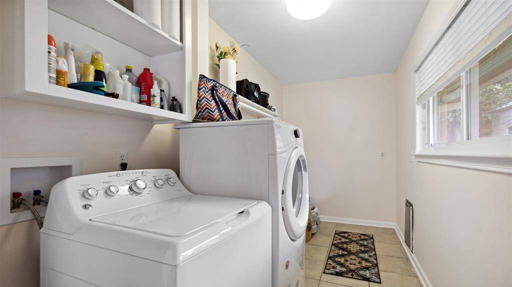 Washer and Dryer inside and great amount of space to make this the laundry room of your dreams!