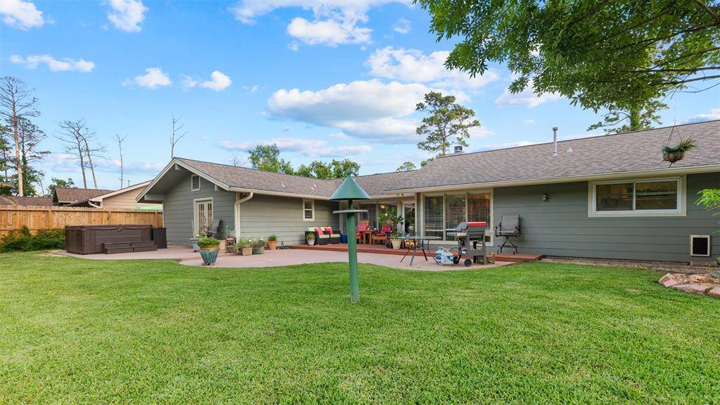 Backyard has possibilities of more gardening or a pool!