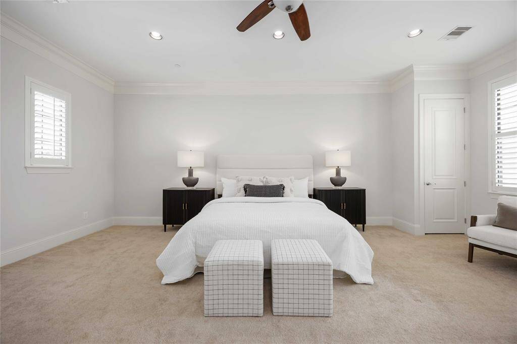 Feast your eyes on this incredible primary suite located on the 3rd floor! There's room here for everything! Featuring room for a king-sized bed, a suite of furniture, AND a sitting area, you many never want to leave.