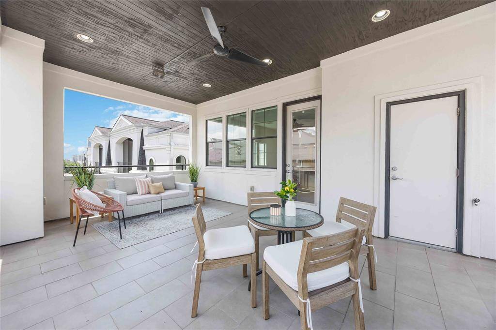 Add some cozy furniture, and even a table and chairs, and you'll be set for hours of outdoor relaxation.
