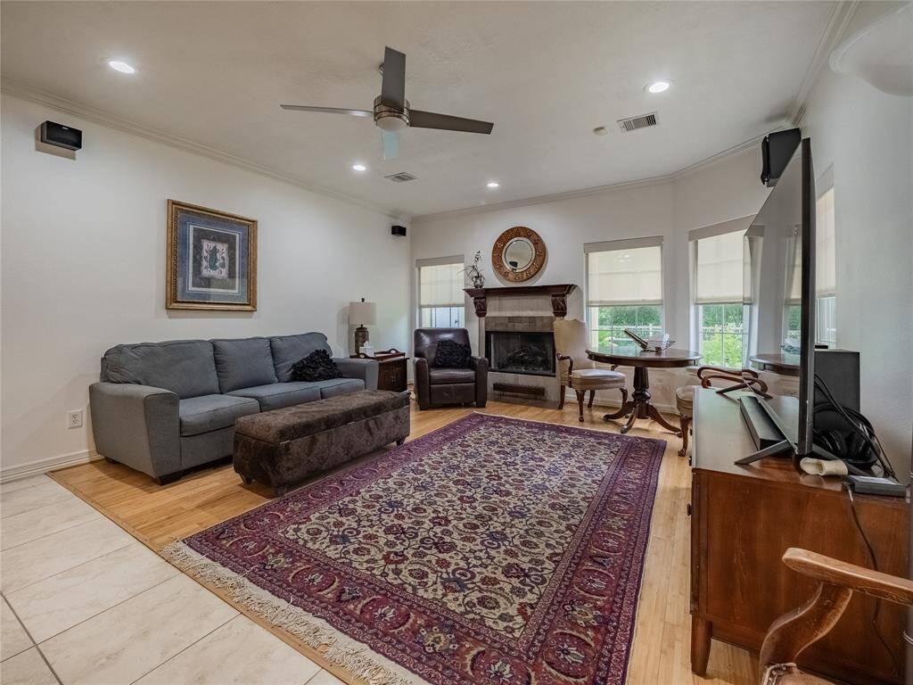 Family room right off the kitchen.