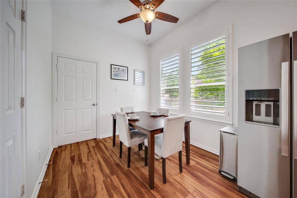Charming spot for family meals, homework, or quiet mornings
