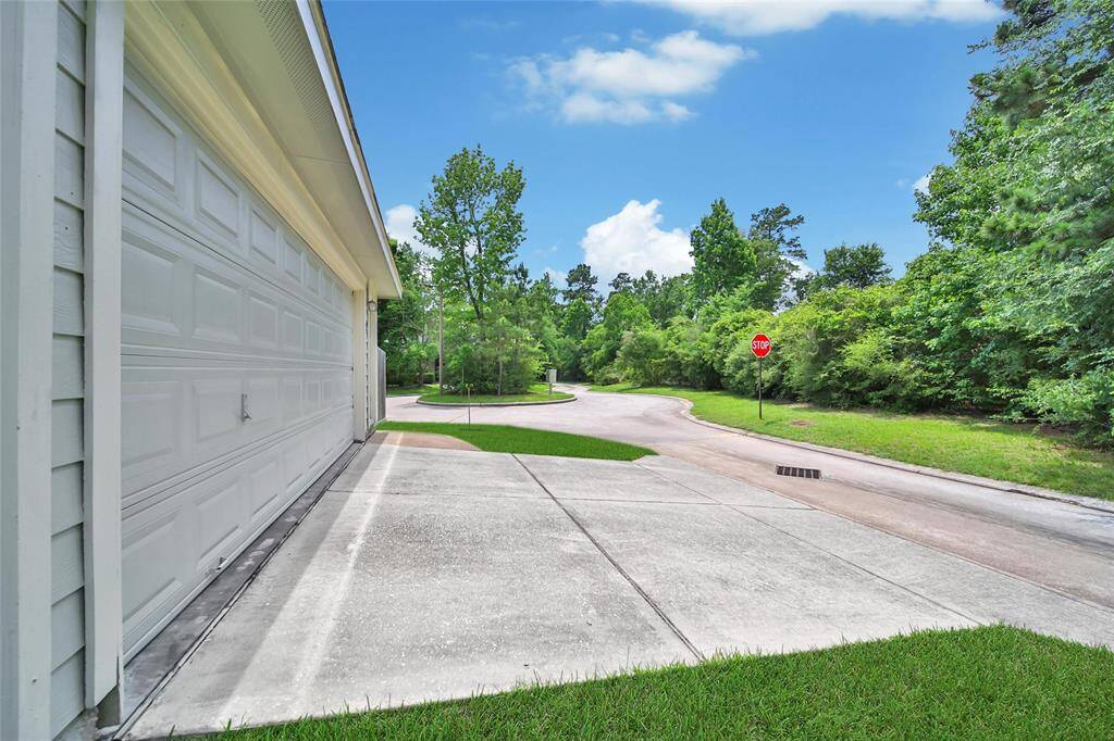 Set back from the home for added driveway parking and convenience