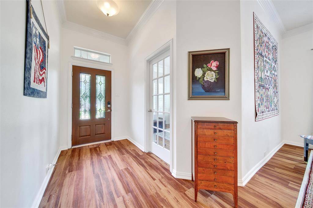 Durable flooring and clean lines make this entry both beautiful and practical.