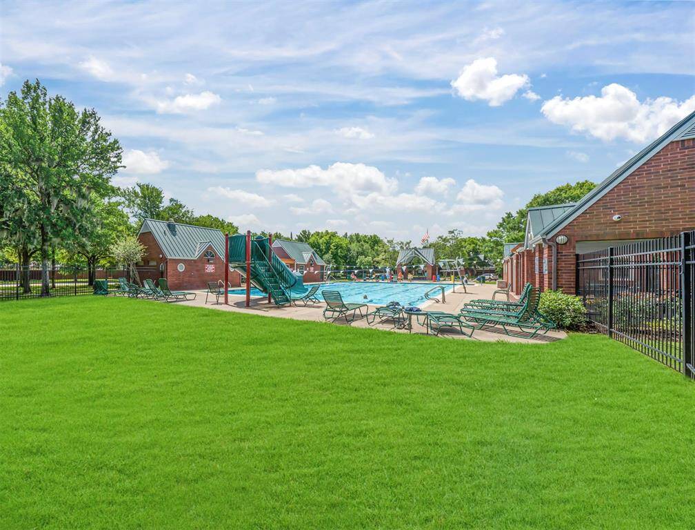 One of three pools in the community.