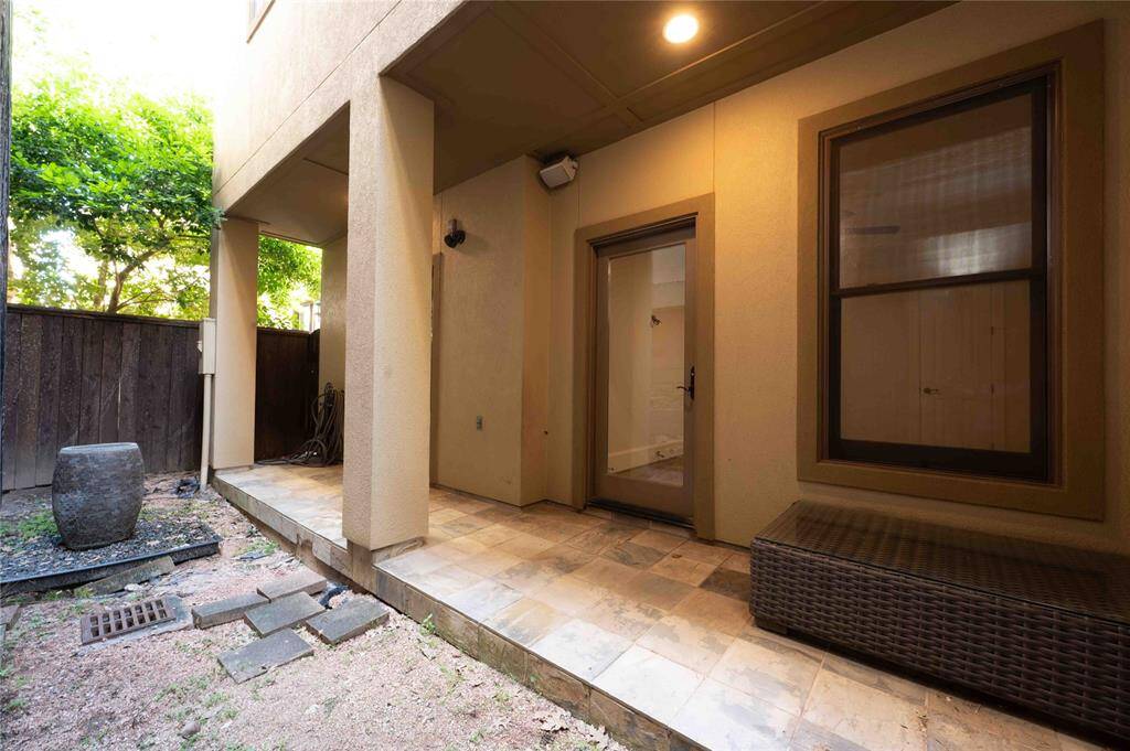 Back Patio With Water Feature
