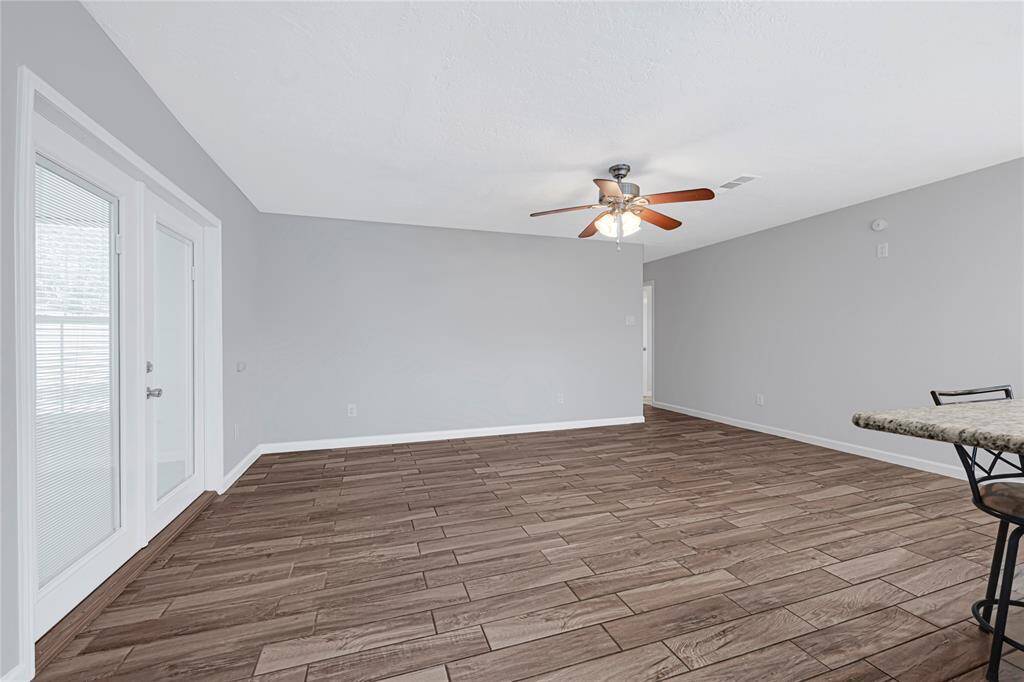 Family room open to kitchen