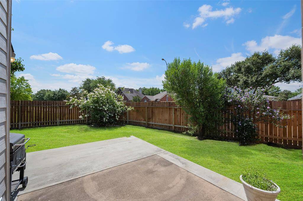 Recently replaced fence.