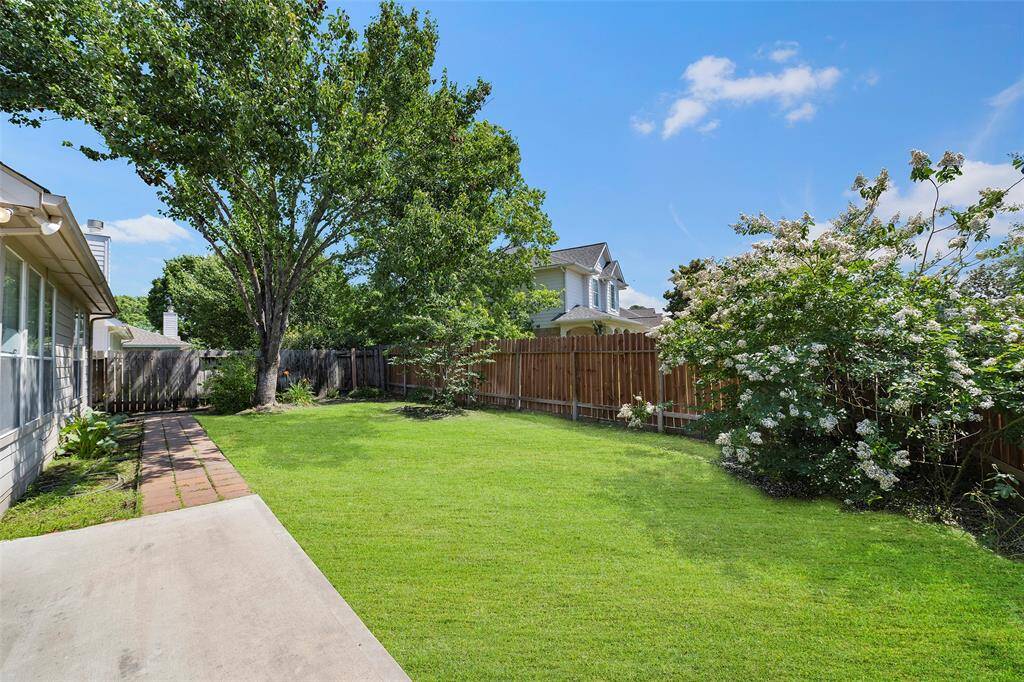 Plenty of space in this backyard.