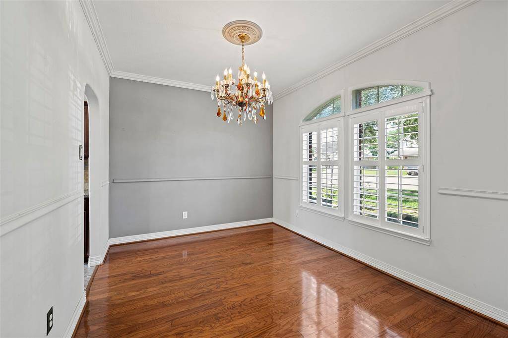 Large formal dining room.