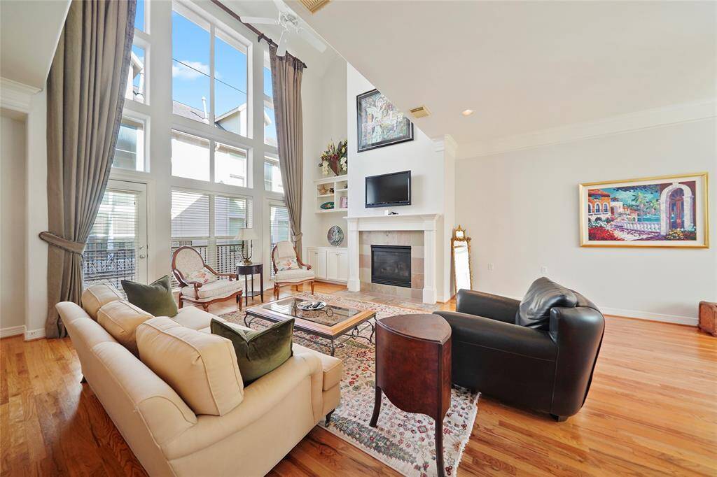 There is a balcony directly off the living area.