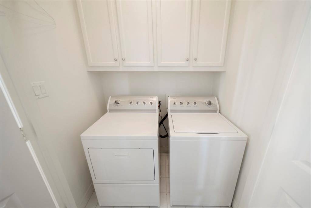 Washer and dryer will be staying. Home has also been wired for AT& T  fiber for high speed internet service, according to the seller. Seller will be receptive to leaving the furniture behind. That will be your decision.