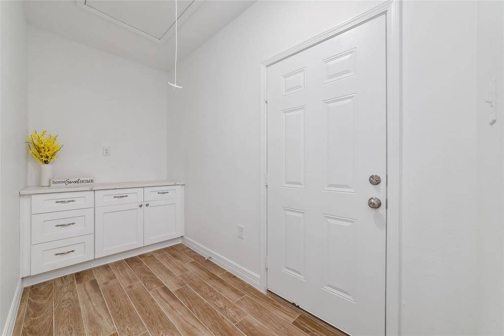 Coffee bar, butler's pantry...what is your vision for this space? Door goes to the garage.