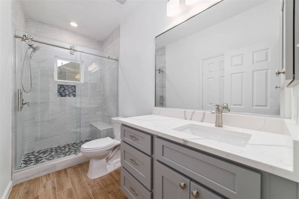 Bathroom 3. This also serves as the guest bathroom with door to main living area, so guests don't have to walk through any bedrooms.