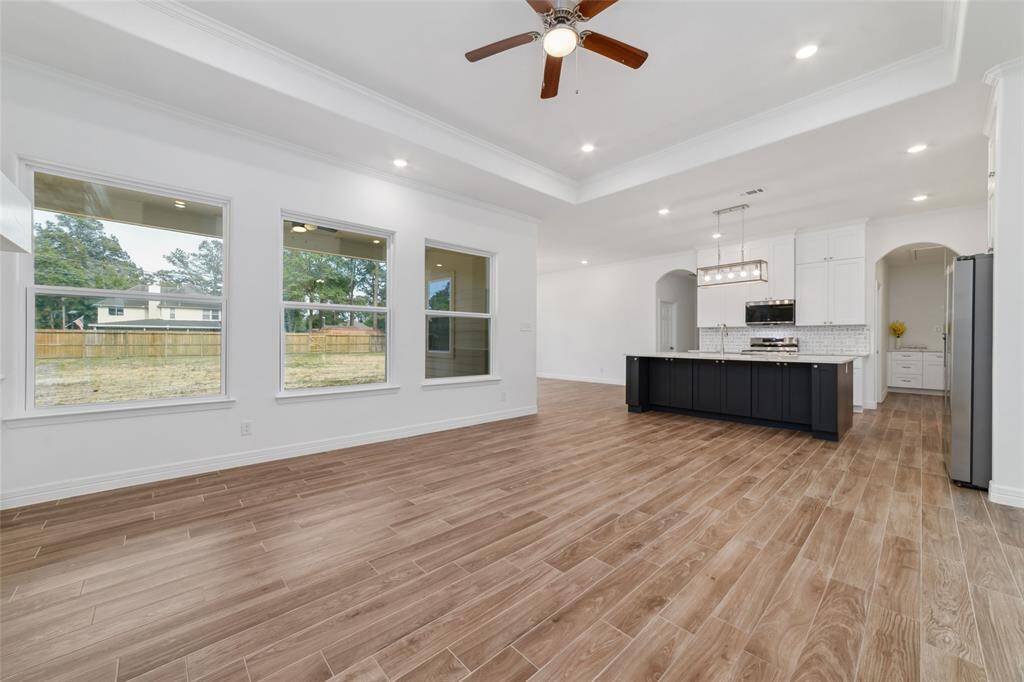 Living room space opens to kitchen making it perfect for entertaining.