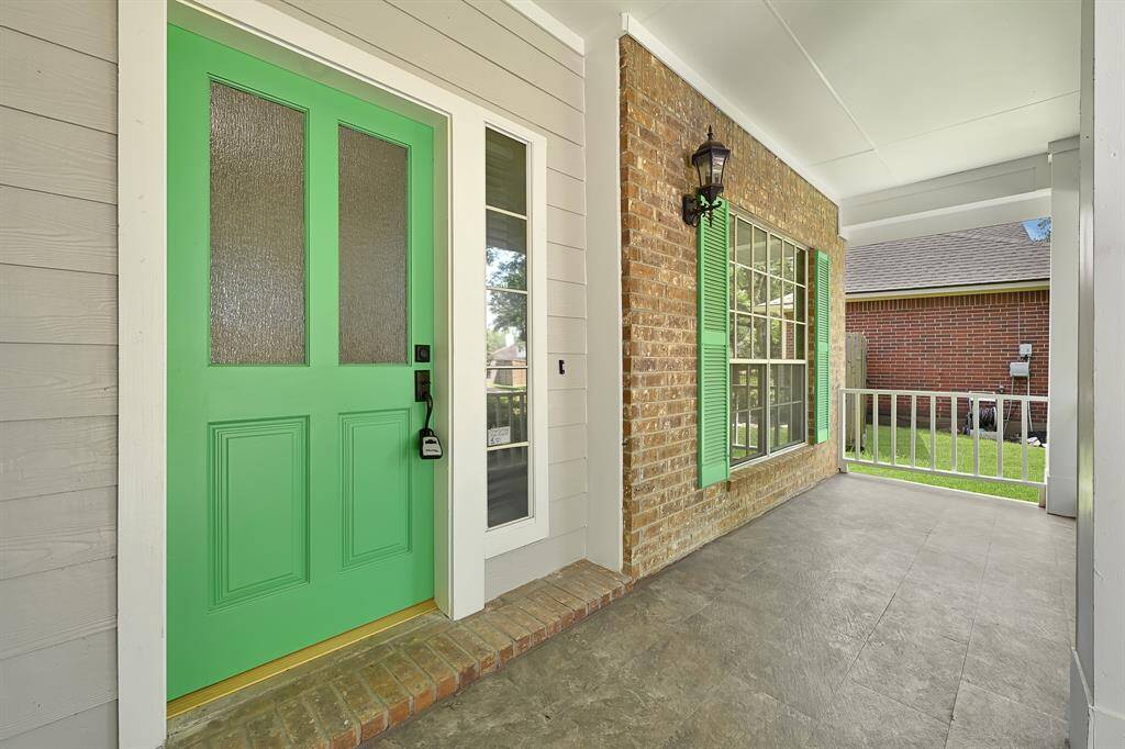 Covered front porch