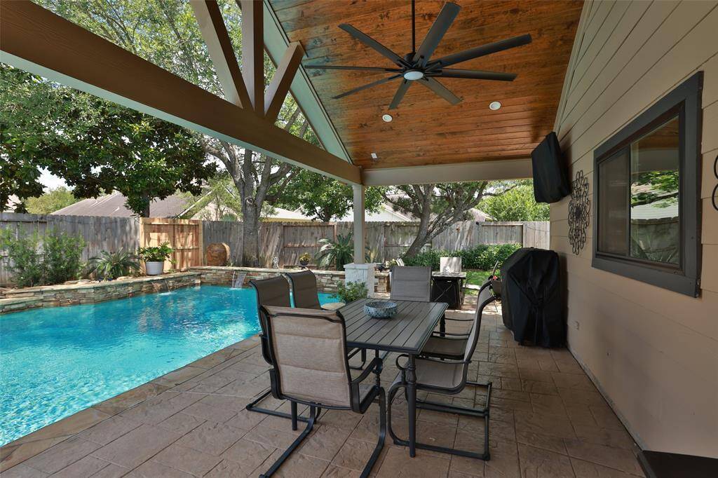 Covered patio was upgraded in 2024