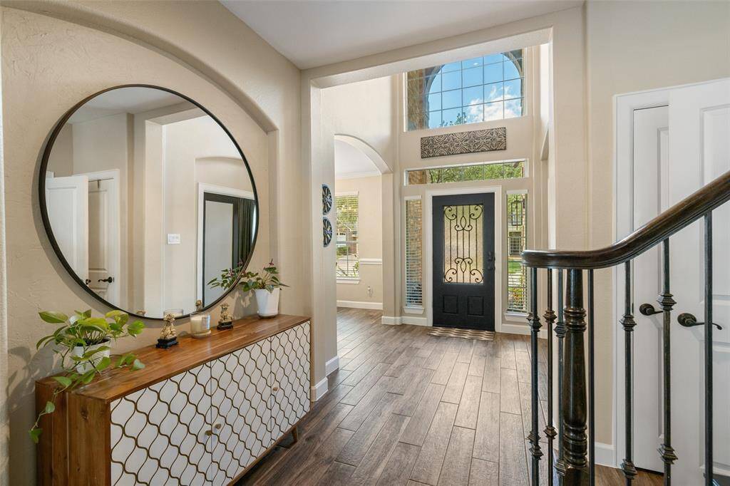 Wow! What a gorgeous entry. View is from the family room.