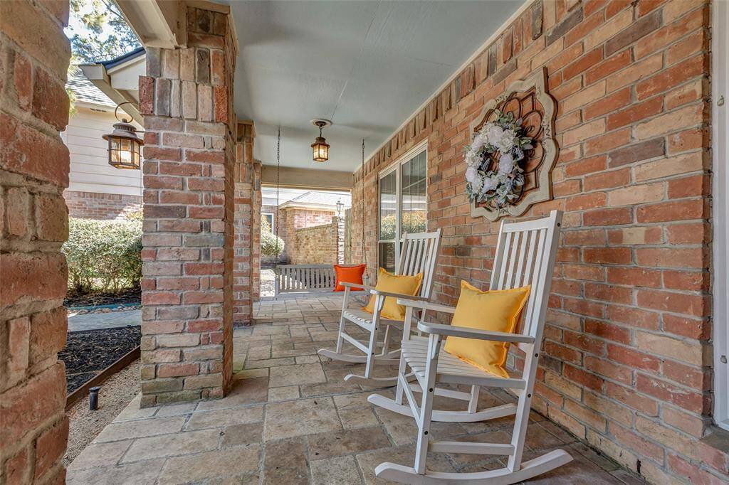 Relax on your comfortable front porch
