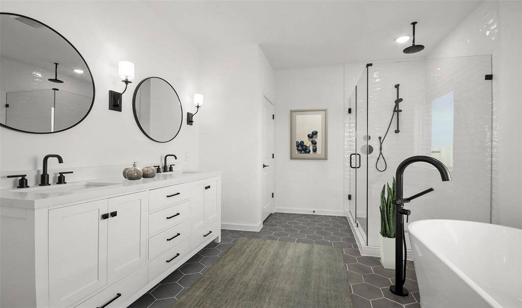 Luxurious primary bath (*Photo not of actual home and used for illustration purposes only.)