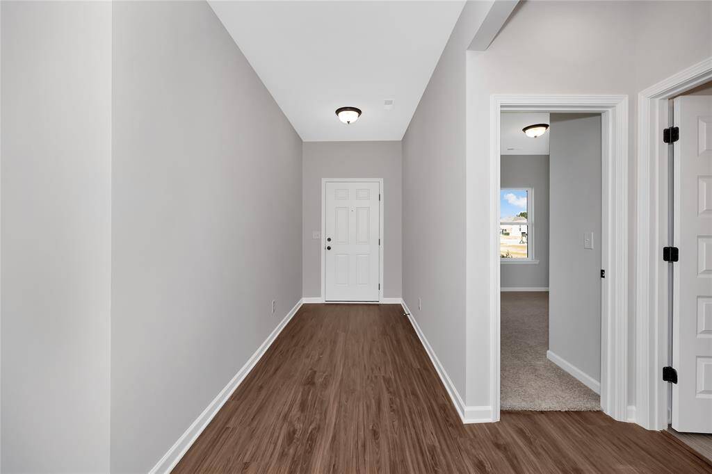 The Pearson- Foyer. Home under construction. Sample floor plan photo used for illustrative purposes only. Upgrades, selections options, and colors will vary.