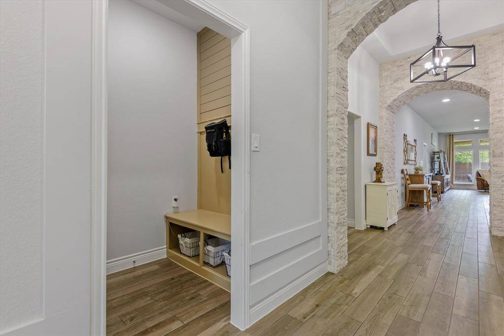 This home features elegant molding throughout, adding a touch of timeless charm.