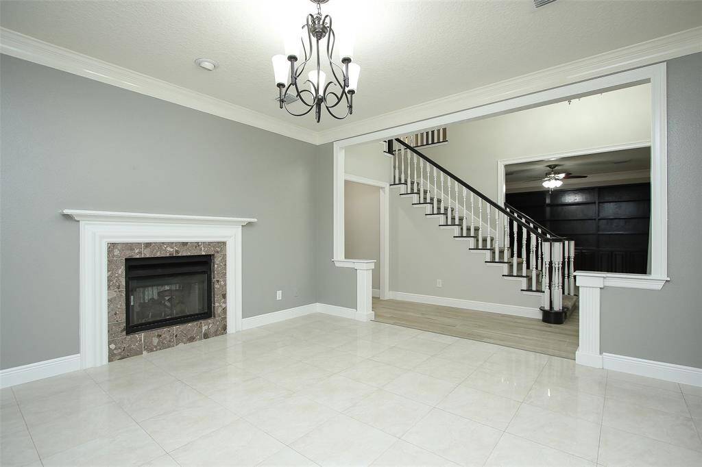 Front room is formal dining or den