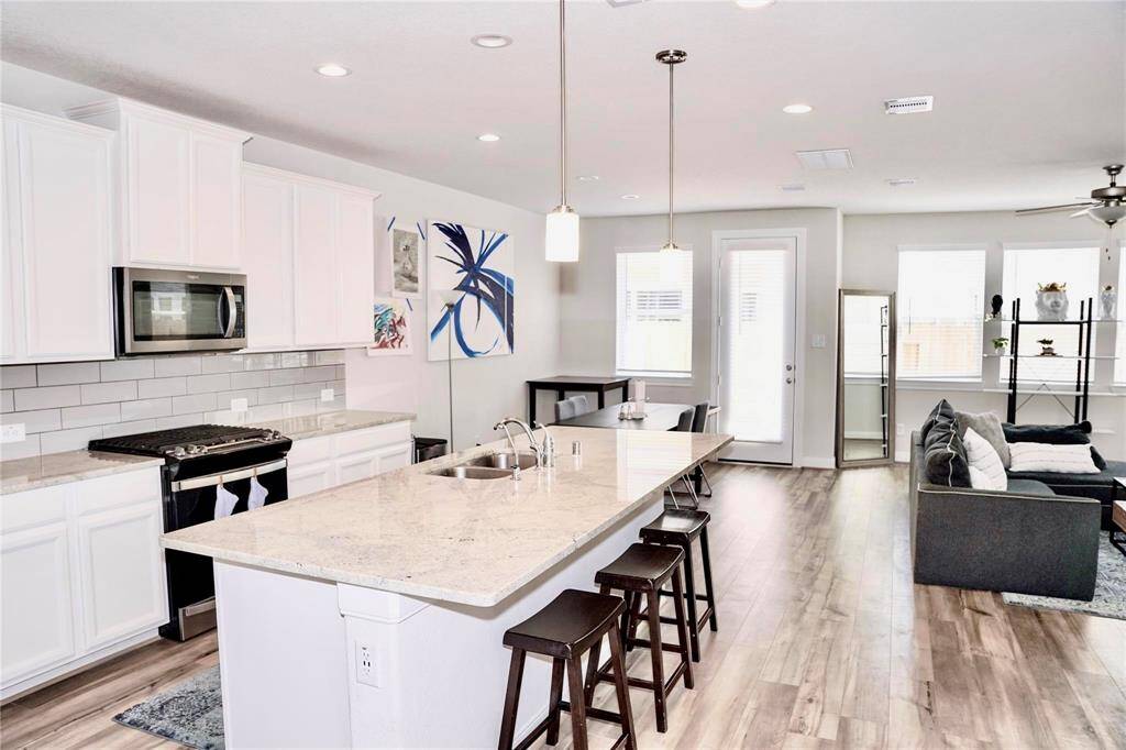 Modern kitchen with a fully functional island