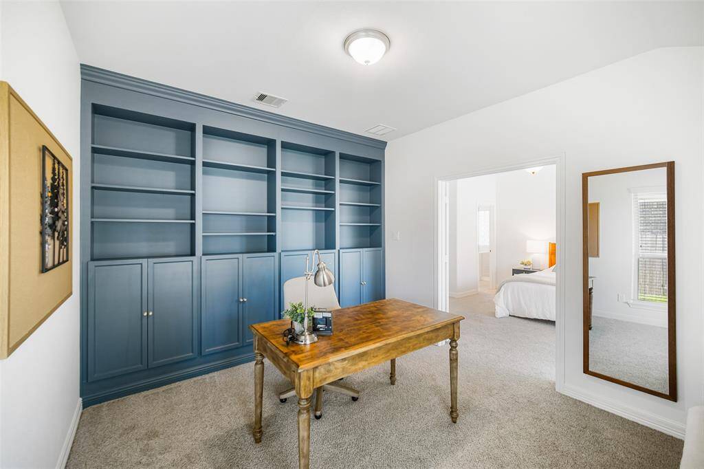 The recently-installed custom cabinetry in this room is both gorgeous and practical.