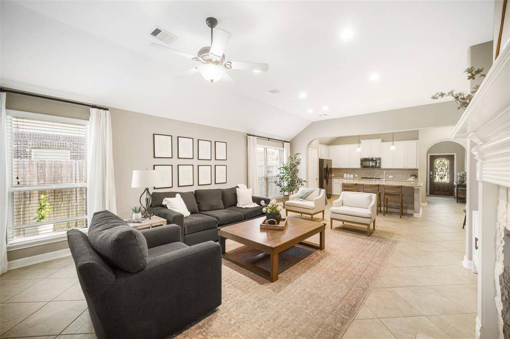 The sweeping view toward the front of the home shows how open and inviting this well-designed floor plan is.
