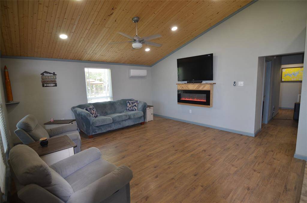 Large Family Room is open to Kitchen