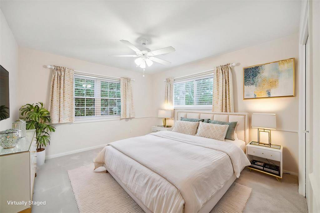 Virtual staging used to show potential layout.