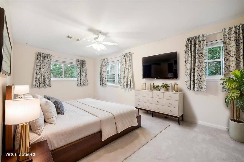 Virtual staging used to show potential layout.