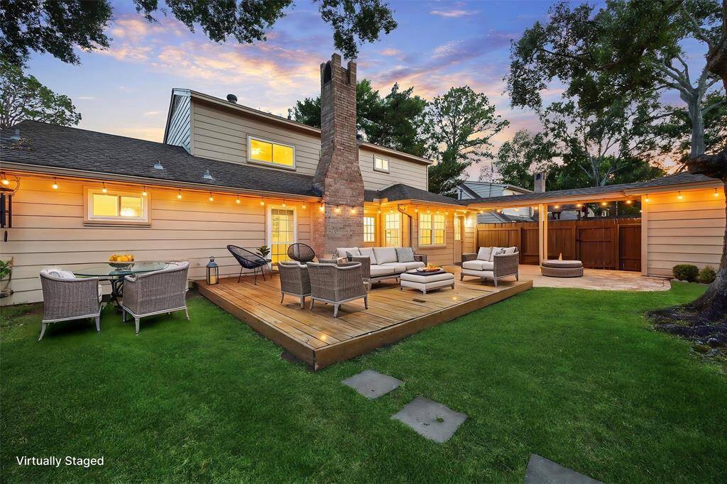 Virtual staging used to show potential layout.