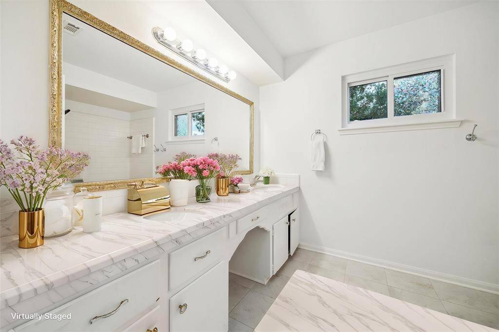 Virtual staging used to show potential layout.